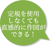 定規を使用しなくても直感的に作図ができる！